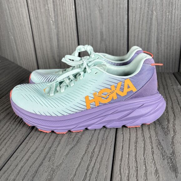 Hoka One One Rincon 3 Women's 5.5 B Blue/Purple Running Sneaker 1119396 BGCV - Picture 7 of 13